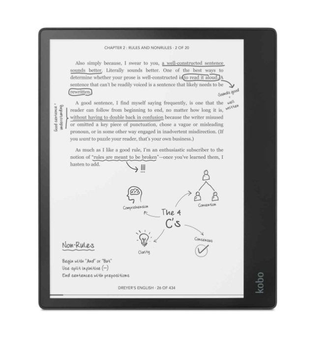 Rakuten Kobo Elipsa Pack 10.3" eReader Glare Free Touchscreen SourceIT