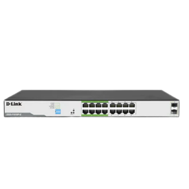 D-Link DGS-F1018P-E 16-Port Gigabit 250m PoE Switch