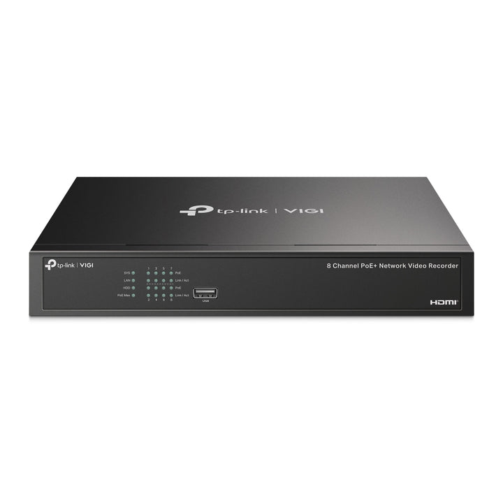 TP-Link VIGI NVR1008H-8P 8 Channel PoE+ Network Video Recorder — product view 1