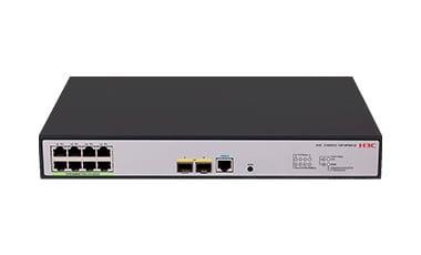 H3C S1850V2-10P-HPWR-EI 8-Port Gigabit PoE+ Web Managed Switch, 125W, 2 x SFP