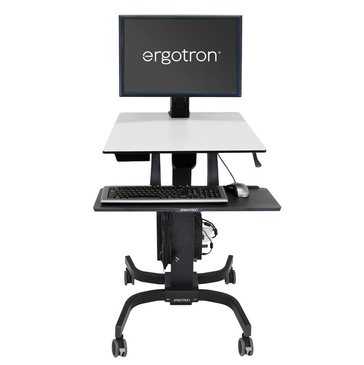 Ergotron WorkFit-C Single HD Sit-Stand Workstation Black (24-216-085)