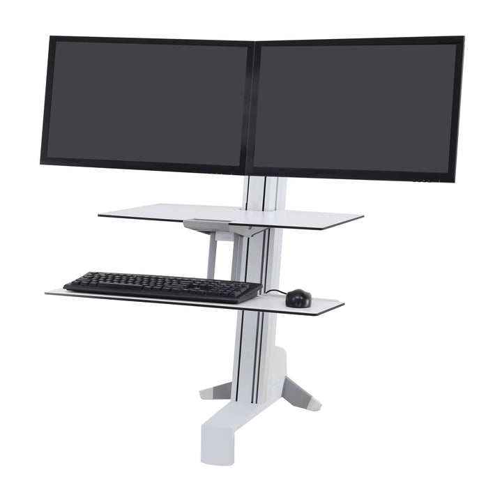 Ergotron WorkFit-S, Dual Workstation with Worksurface White (33-349-211)