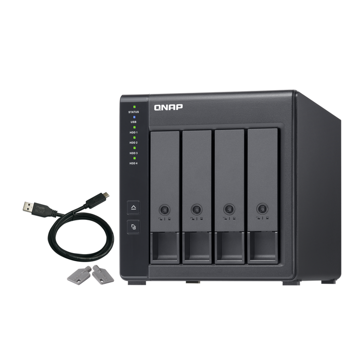 QNAP TR-004 4-Bay USB-C RAID Enclosure (USB 3.2 Gen 1) - image 1