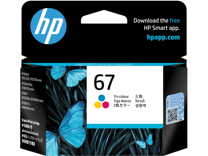 HP 67 Tri-color Original Ink Cartridge (3YM55AA) - image 1