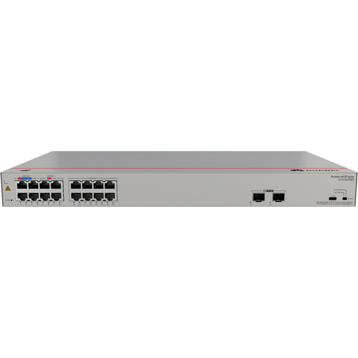 Huawei eKitEngine S110-16LP2SR 16-Port Gigabit PoE+ Switch, 124W, 2 x SFP