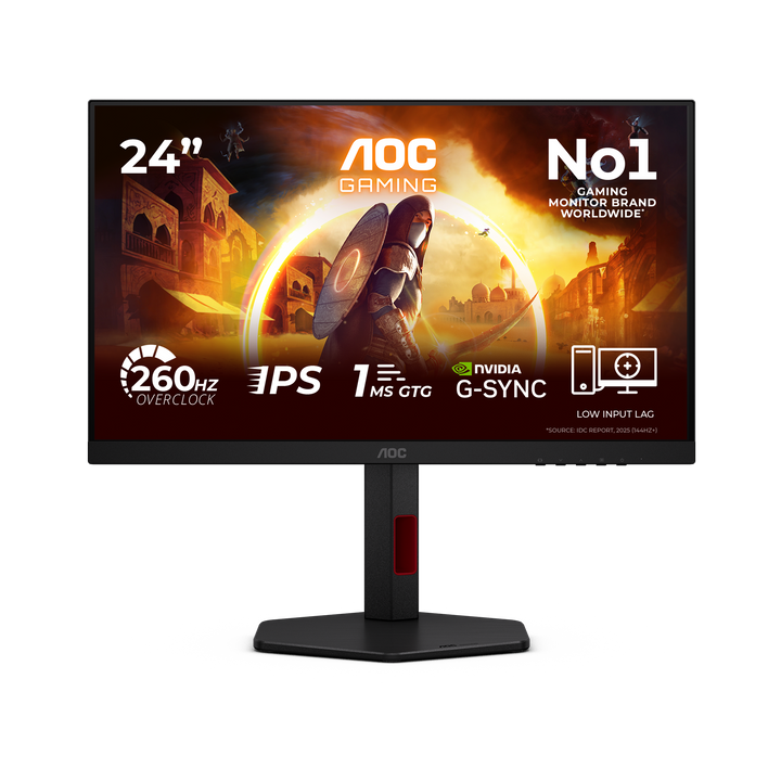 AOC 24G4ZR 23.8" Full HD Fast IPS 260Hz (OC) Gaming Monitor with HDR10 - image 1