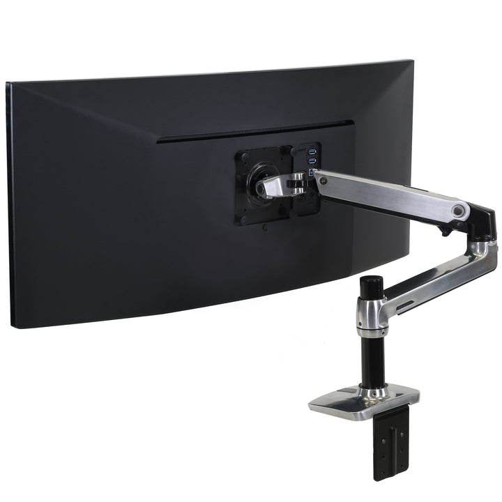 Ergotron LX Desk Mount Monitor Arm Polished Aluminum (45-241-026)