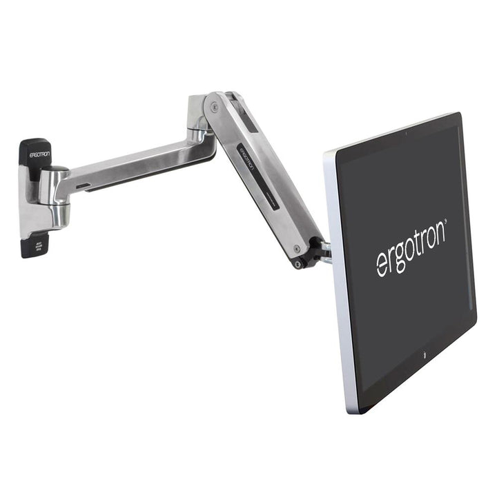 Ergotron LX HD Sit-Stand Wall Arm Polished Aluminum (45-383-026)