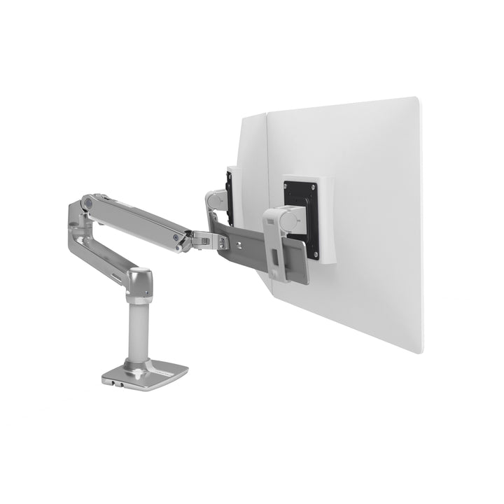 Ergotron LX Desk Dual Direct Arm Polished Aluminum (45-489-026)