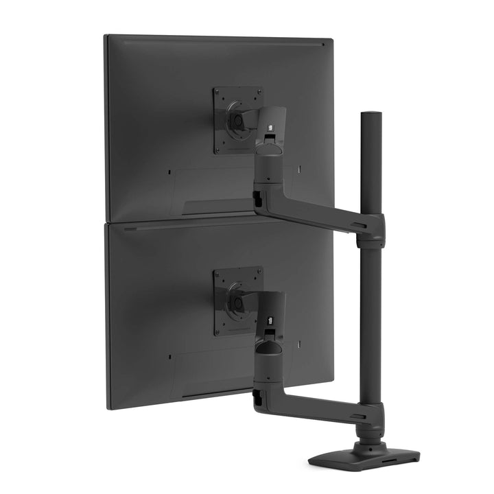 Ergotron LX Dual Desk Mount Stacking Arm Matte Black (45-509-224)