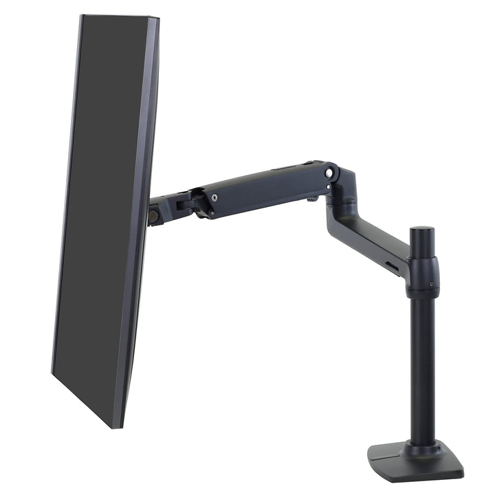 Ergotron LX Desk Monitor Arm, Tall Pole Matte Black (45-537-224)