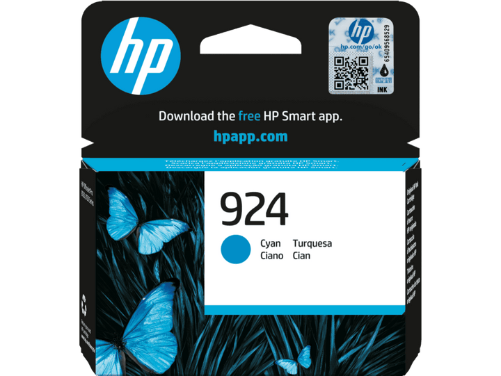 HP 924 Cyan Original Ink Cartridge (4K0U3NA) - image 1