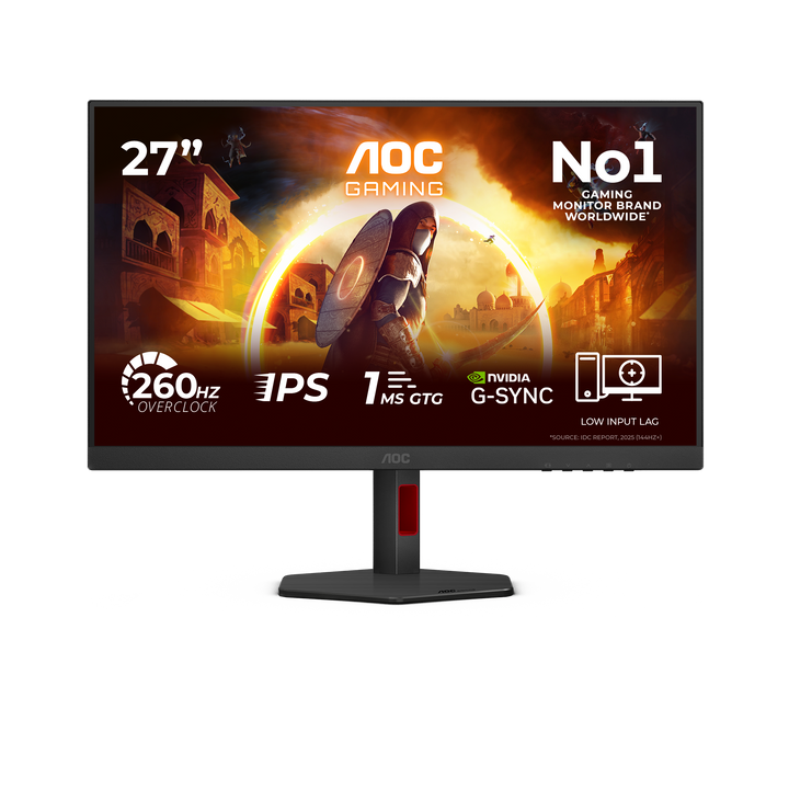 AOC 27G4ZR 27" Full HD Fast IPS 260Hz Gaming Monitor with G-Sync Compatible - image 1