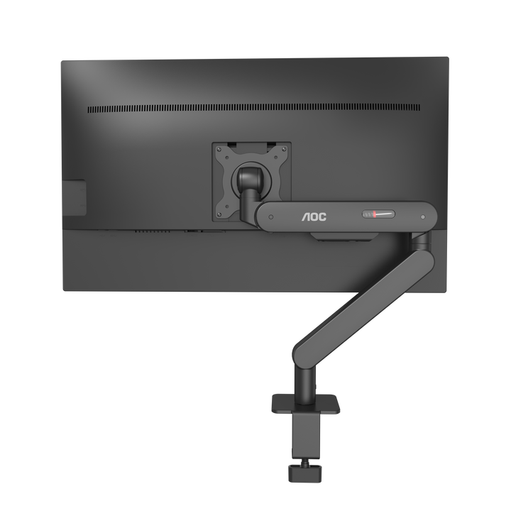 AOC AM400B Single Monitor Arm for 17"–34" Monitors, 2–9 kg, C-Clamp & Grommet (Black) - image 1