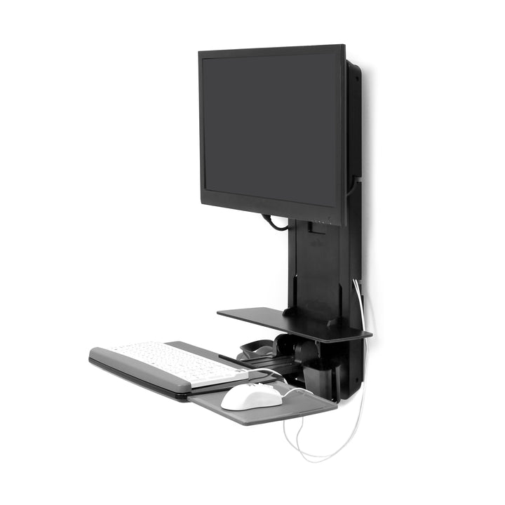 Ergotron StyleView® Sit-Stand Vertical Lift, Patient Room Black (61-080-085)