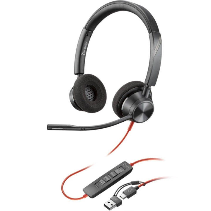 HP Poly Blackwire 3320 Stereo UC USB-C&A Headset