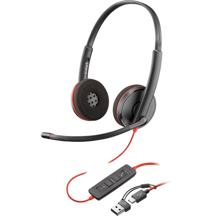 HP Poly Blackwire 3220 Stereo USB-C&A Headset