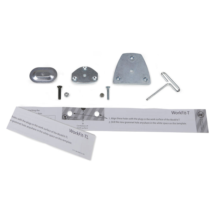 Ergotron LX Arm Grommet Mount Accessory for WorkFit-T/TL/TLE (98-017)