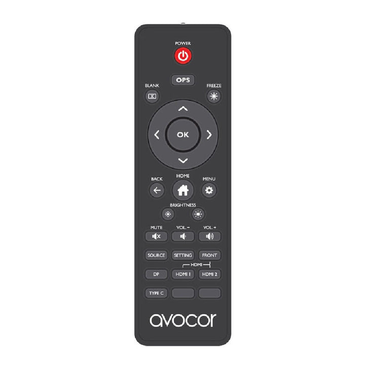 Avocor Remote Control for AVE-30-A and AVE-40 Series Displays
