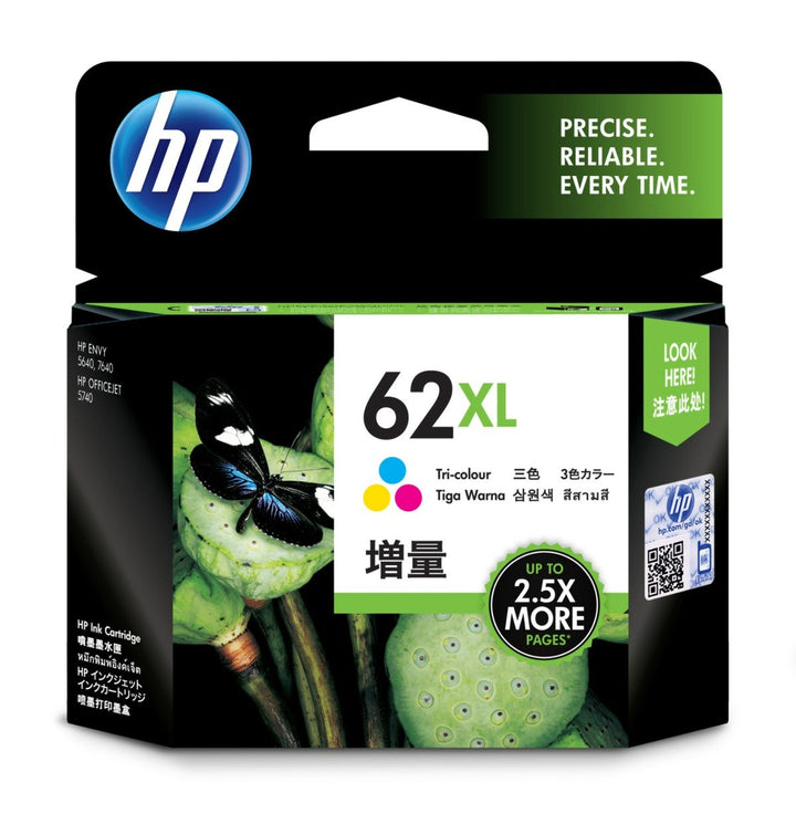 HP 62XL High Yield Tri-color Original Ink Cartridge (C2P07AA) - image 1