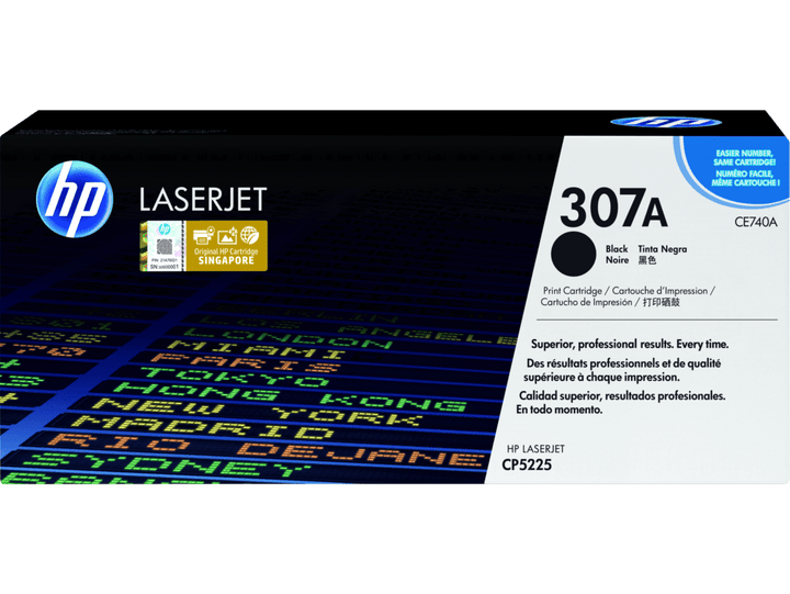 HP 307A Black Original LaserJet Toner Cartridge (CE740A) - image 1