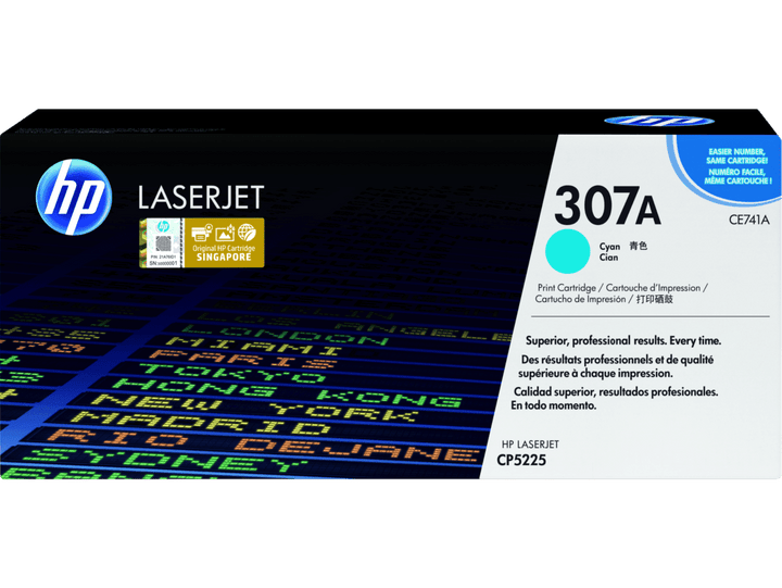 HP 307A Cyan Original LaserJet Toner Cartridge (CE741A) - image 1