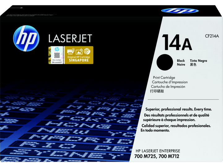 HP 14A Black Original LaserJet Toner Cartridge (CF214A) - image 1