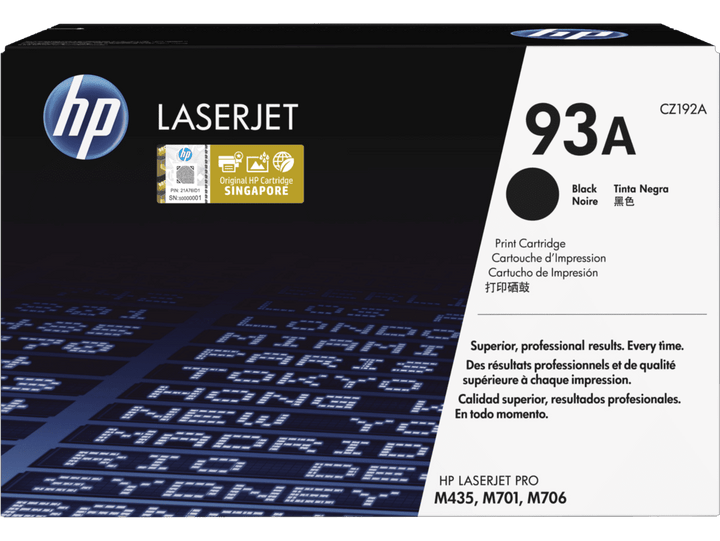 HP 93A Black Original LaserJet Toner Cartridge (CZ192A) - image 1