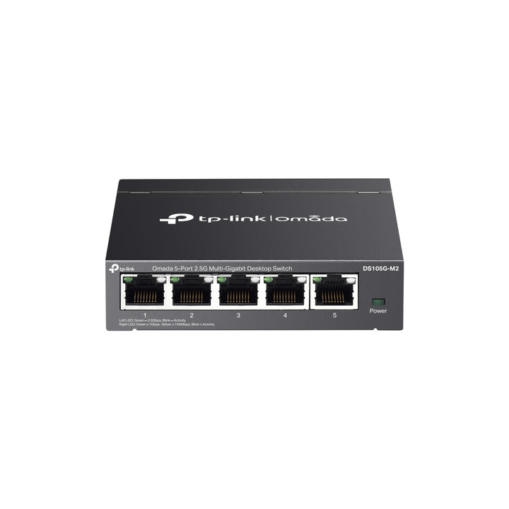 TP-Link Omada DS105G-M2 5-Port 2.5G multi-gigabit desktop switch front view