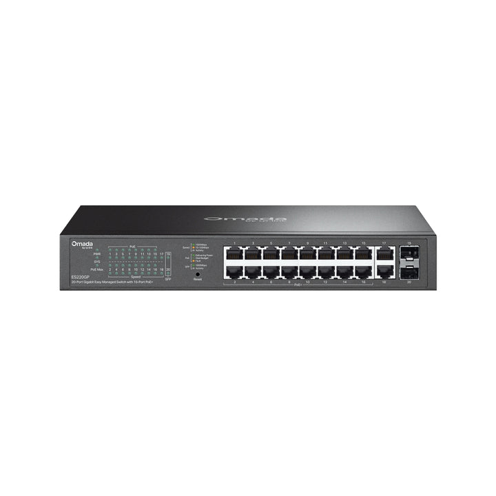 TP-Link Omada 20-Port Gigabit Easy Managed Switch with 16-Port PoE+
