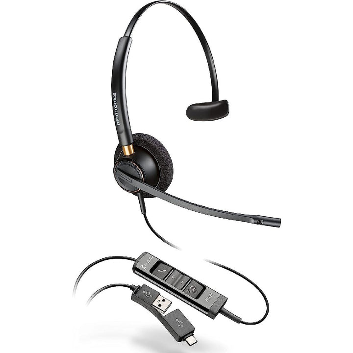 HP Poly EncorePro 545 USB Convertible Headset + USB-C/A