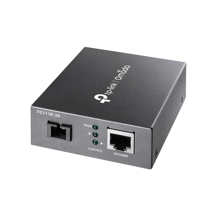 TP-Link Omada 10/100 Mbps WDM Media Converter 20 km, 1310 nm TX / 1550 nm RX (TL-FC111B-20)