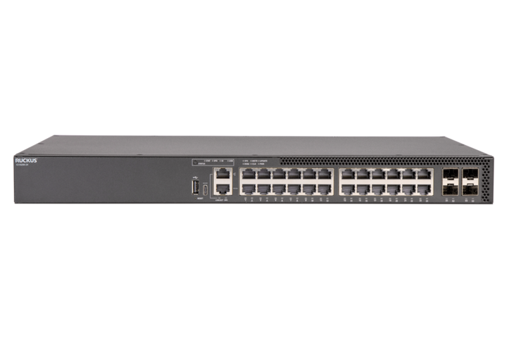 RUCKUS ICX 8200-24 24-Port Gigabit Stackable Switch with 4 x 25G SFP28
