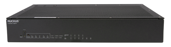 RUCKUS ICX 8200-C08PFV 8-Port Gigabit PoE+ Pro AV Compact Switch with 2 x 10G SFP+
