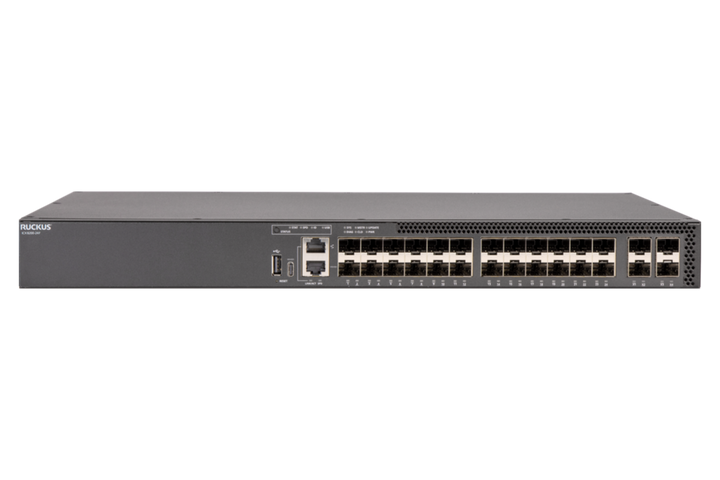 RUCKUS ICX 8200-24F 24-Port Gigabit SFP Fibre Stackable Switch with 4 x 25G SFP28