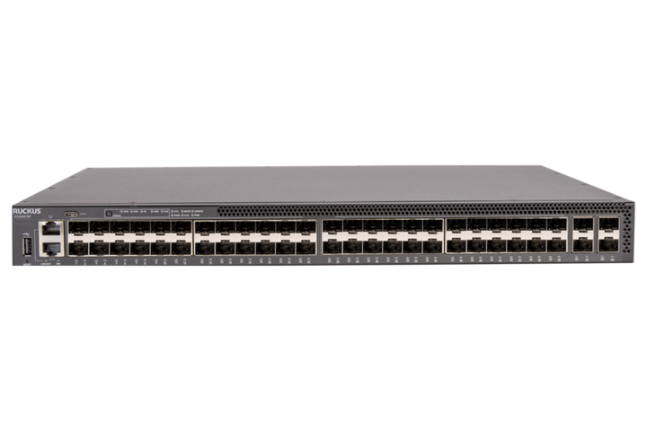 RUCKUS ICX 8200-48F 48-Port Gigabit SFP Stackable Fibre Switch with 4 x 25G SFP28