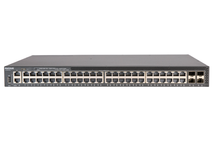 RUCKUS ICX 8200-48ZP2-E2 48-Port PoE+ Switch with 16 x 2.5G 90 W PoE+++, 2 PSU