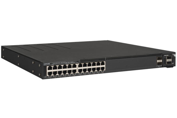 RUCKUS ICX 7550-24P-E2 24-Port Gigabit PoE+ Stackable Switch Bundle, 2 x 1200 W PSU
