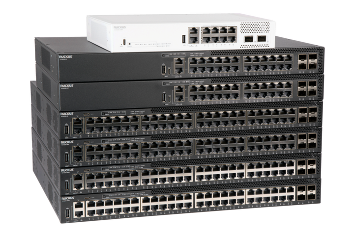 RUCKUS ICX 8200-48NP2-E2-G 48-Port Multi-Gigabit PoE+++ Switch with 8 x 25G SFP28, 2 PSU