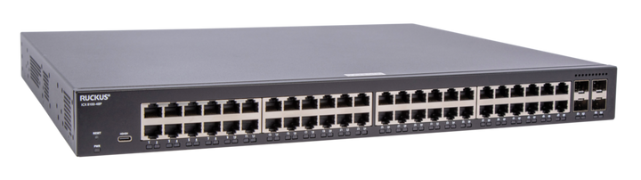 RUCKUS ICX 8100-48PF 48-Port Gigabit PoE+ Switch (740 W PoE) with 4 x 1G SFP