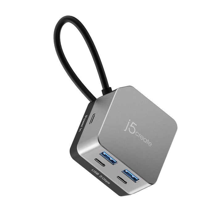 J5Create JCD361 Flexible Ports USB-C 4K144 HDMI Hub - Cube Plus 6 in 1