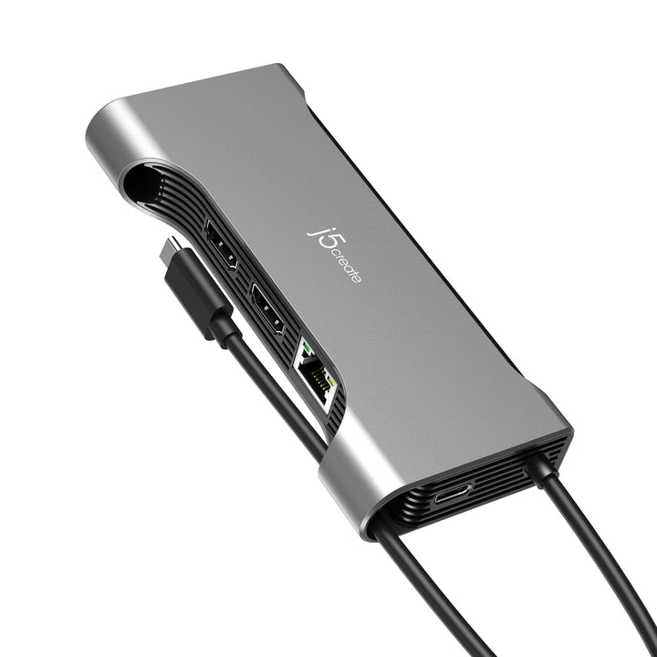 J5Create JCD367 Flexible Ports USB-C Dual 4K60 HDMI Hub - Pro 12-in-1