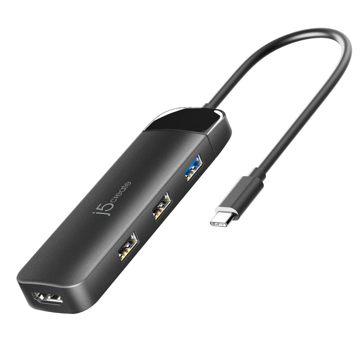 J5Create JCD3006 USB-C 7-in-1 4K Multi-Port Hub (PD)