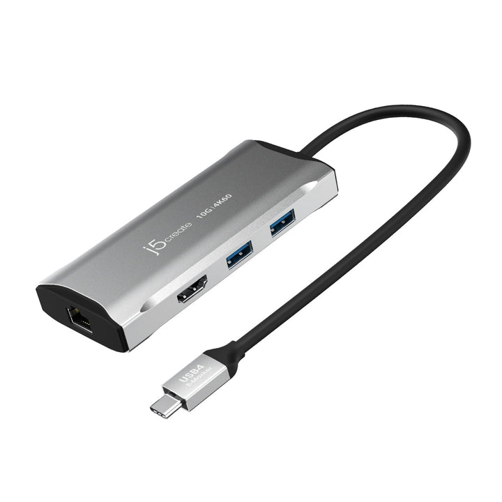 J5Create JCD392 4K60 Elite USB-C 10Gbps 6-IN-1 Travel Dock