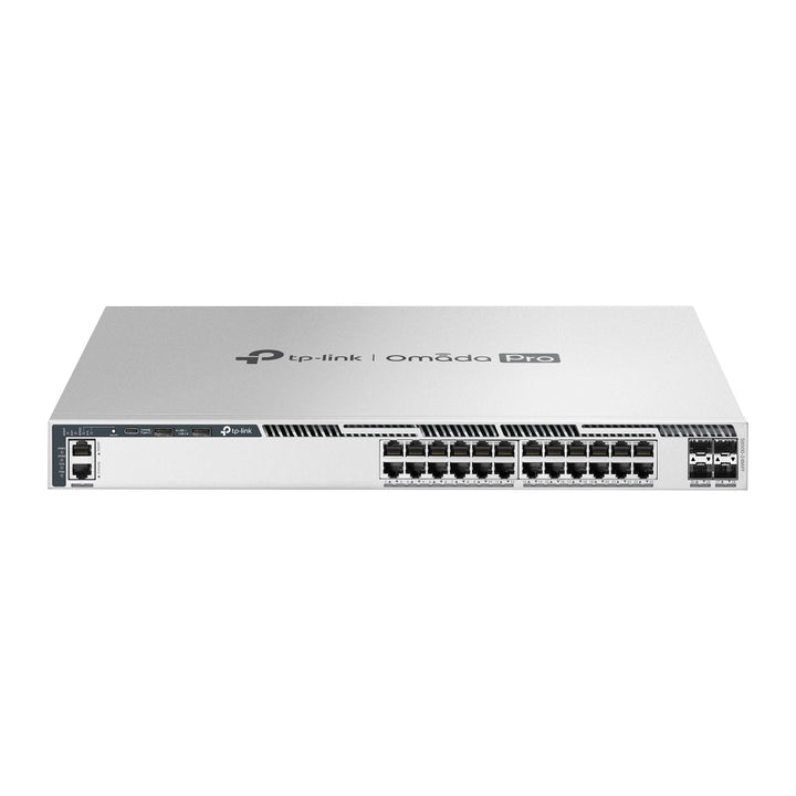 TP-Link Omada Pro 24-Port 2.5G Stackable L3 Managed Switch with 4 25G Slots (S6500-24M4Y)