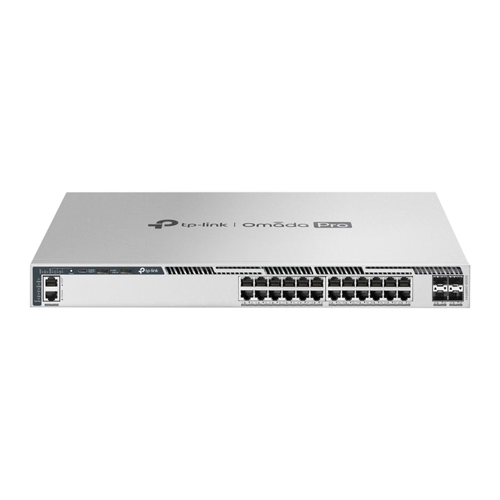 TP-Link Omada Pro 24-Port 2.5G Stackable L3 Managed PoE++ Switch with 4 25G Slots (S6500-24MPP4Y)