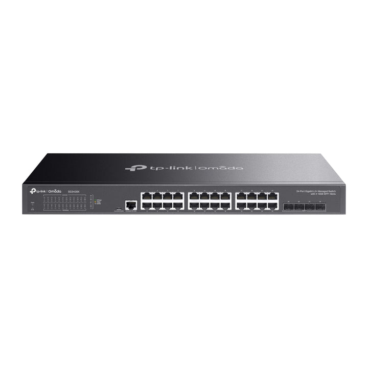 TP-Link Omada SG3428X 24-Port Gigabit L2+ managed switch front view