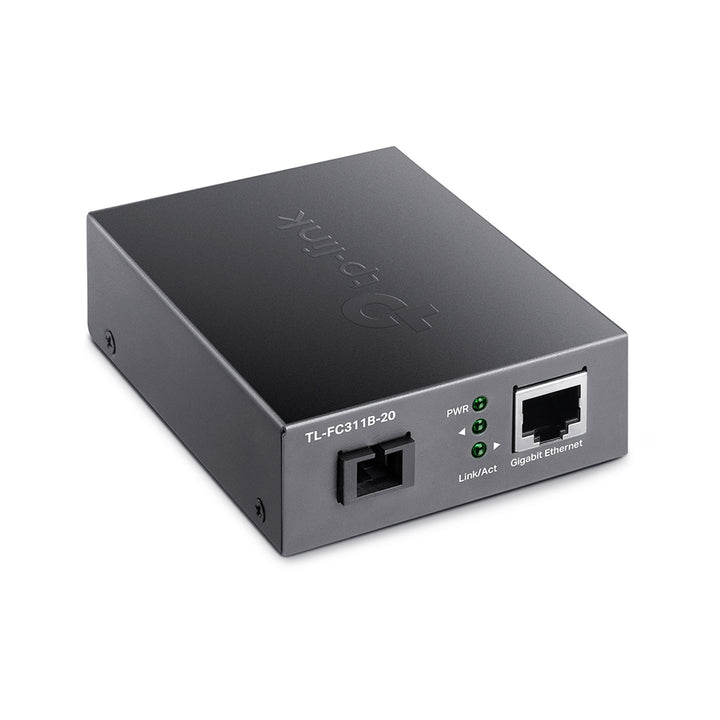 TP-Link Omada Gigabit WDM Media Converter 20 km, 1310 nm TX / 1550 nm RX (TL-FC311B-20)
