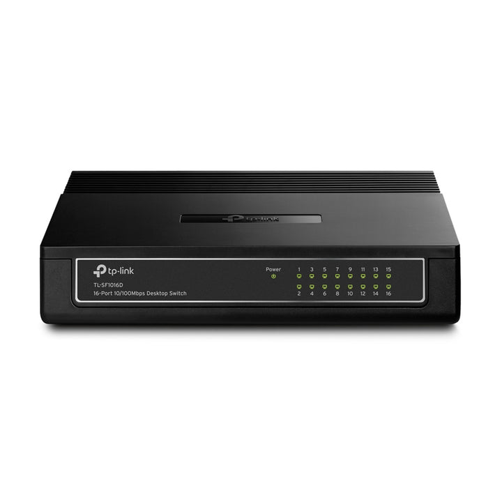 TP-Link TL-SF1016D 16-Port 10/100Mbps Desktop Switch front view