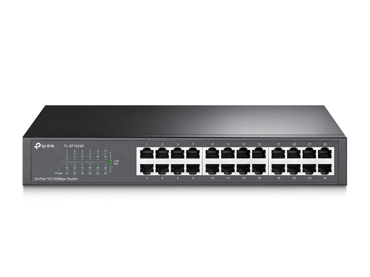 TP-Link TL-SF1024D 24-Port 10/100Mbps Desktop/Rackmount Switch front view